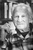 Casual portrait of Herbert Marcuse in his study in the 1970s