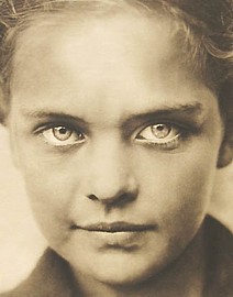 closeup of child's face