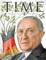 Adenauer on Time Mag. cover
