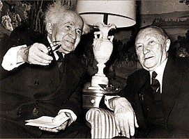 Ben Gurion and Adenauer, 1966