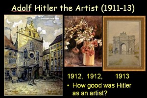 3 of Hitler's paintings
