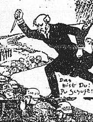 Scheidemann stabs soldiers
