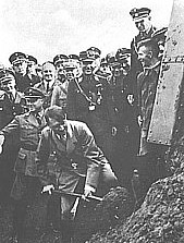 Hitler digging Autobahn