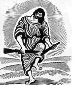 Pankok: Christus breaking rifle, 1955