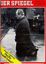 Dec. 1970 Spiegel cover showing Brandt kneeling in Warsaw