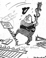 Soviet cartoon about Marshall Plan
