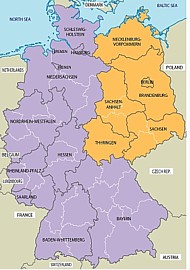 East Germany map