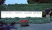Marcuse at Friesdorf memorial, ca. 1986