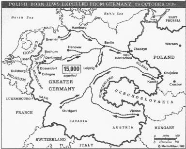 pre-Kristallnacht deportation of Polish Jews in Germany