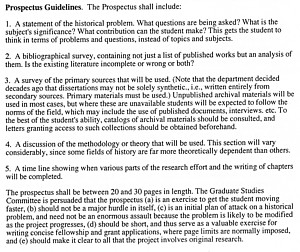 UCSB prospectus guidlines