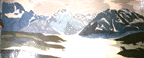 thumbnail of snowy mountain scene mural