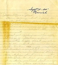 September 18, 1945 letter about Dachau, page 1