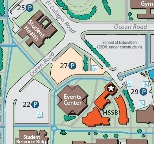 Detail of UCSB map