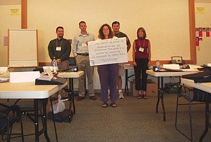 workshop participants presenting during an activity