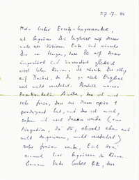 thumbnail of July 1988 letter, side 1