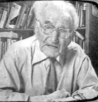 1983 portrait in study, via videolink to Frankfurt Adorno Prize ceremony
