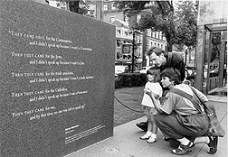 New England Holocaust Memorial in Boston