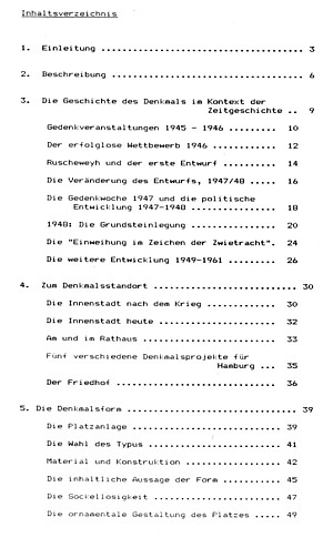 table of contents, 1